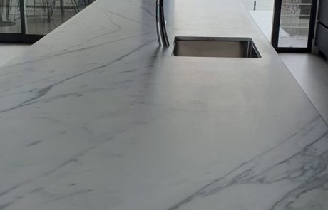 Beautiful Carrara marbleBeautiful Carrara marble countertop restoration