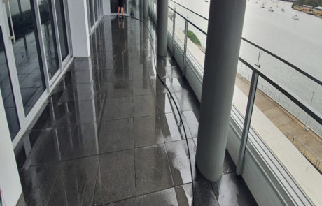 Basalt stone hallway cleaning services