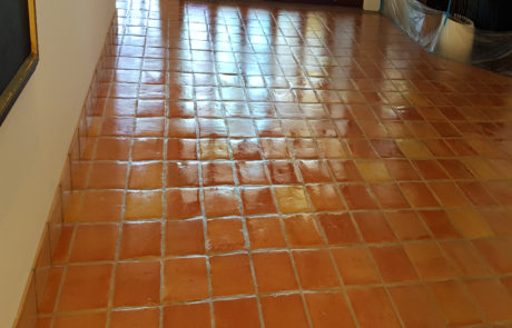 Terracotta floor restoration and polishing services